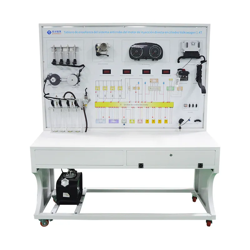 Auto Cylinder Direct Injection Motor Anti-theft System Teaching Board